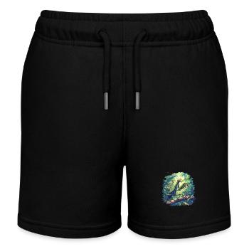 Praying mantises Praying mantis - Kids Organic Sweat Shorts by Stanley/Stella - black - Front