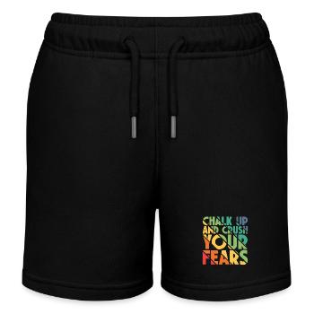 Bouldering Chalk Up Boulderer - Kids Organic Sweat Shorts by Stanley/Stella - black - Front