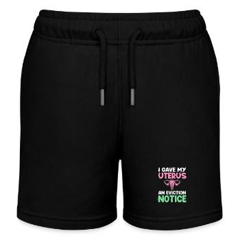 Hysterectomy uterus uterus ovary - Kids Organic Sweat Shorts by Stanley/Stella - black - Front
