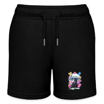 Corbeau de printemps Rétro Corbeau Corbeau Corbeaux Vintage - Short de jogging enfant bio Stanley/Stella - noir - Devant