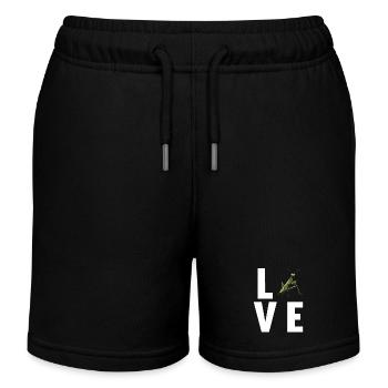 Praying mantises Praying mantis - Kids Organic Sweat Shorts by Stanley/Stella - black - Front