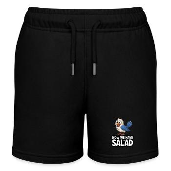 VOGEL NOW WE HAVE THE SALAD - Kinder Organic Joggingshorts Mini Bolter von Stanley/Stella - Schwarz - Vorne