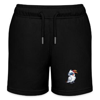 Cacatoès avec lunettes de soleil - Short de jogging enfant bio Stanley/Stella - noir - Devant
