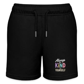 Psychische Gesundheit Santé mentale - Short de jogging enfant bio Stanley/Stella - noir - Devant