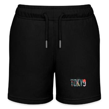 Japon Tokyo Cityscape Voyage Aventure - Short de jogging enfant bio Stanley/Stella - noir - Devant