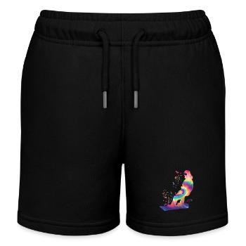 Snowboarder Snowboarding Snowboard - Short de jogging enfant bio Stanley/Stella - noir - Devant