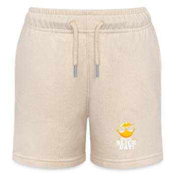 Limonade Limonadenstand Limo Zitrone - Kinder Organic Joggingshorts Mini Bolter von Stanley/Stella - Natur - Vorne