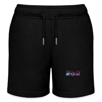 Norder Skyline Bunt Stadtbild Norden - Kinder Organic Joggingshorts Mini Bolter von Stanley/Stella - Schwarz - Vorne
