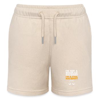 Cutting machine operator turner milling cutter CNC machinist - Kids Organic Sweat Shorts by Stanley/Stella - soft Ecru - Front