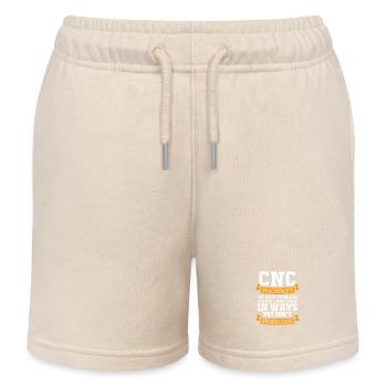 Zerspanungsmechaniker Zerspaner Dreher CNC Fräser - Kinder Organic Joggingshorts Mini Bolter von Stanley/Stella - Natur - Vorne