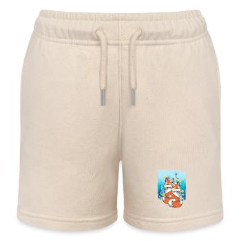 Fuchs Füchse Natur Tierschützer tierlieb Kinder - Kinder Organic Joggingshorts Mini Bolter von Stanley/Stella - Natur - Vorne