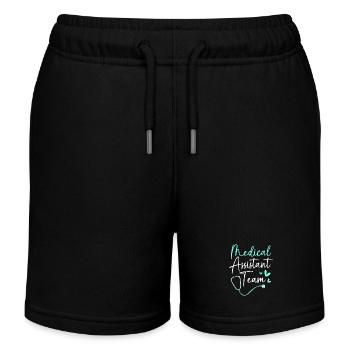 Medizin Mediziner MFA Team - Kinder Organic Joggingshorts Mini Bolter von Stanley/Stella - Schwarz - Vorne