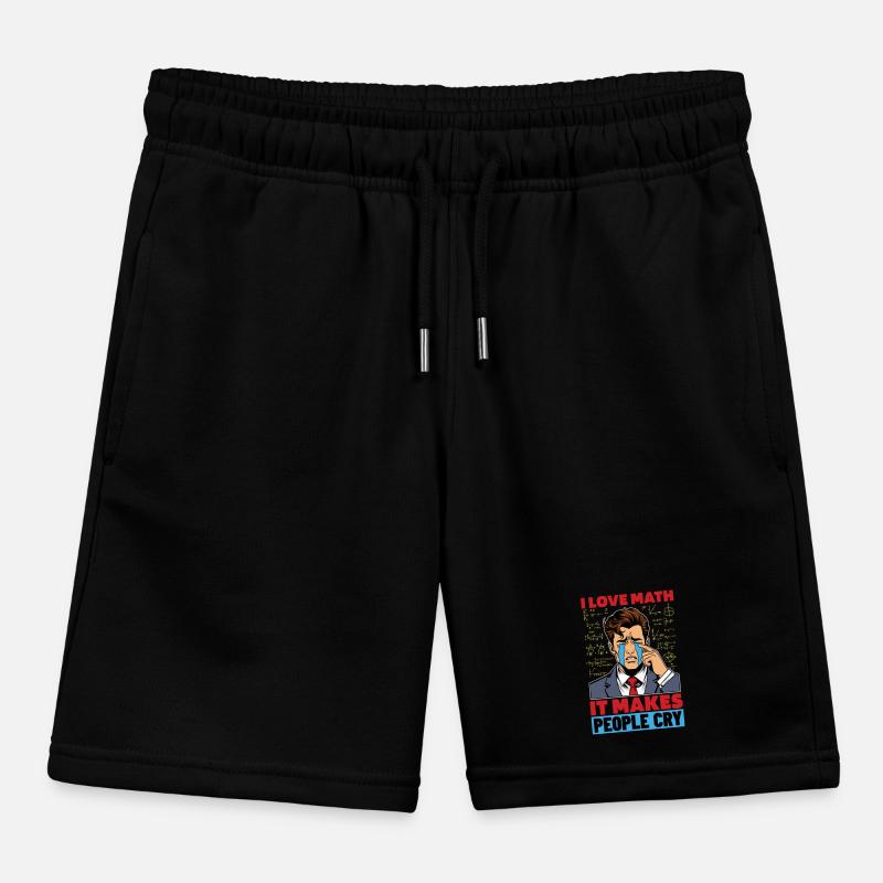 Mathematician I Love Math It Makes Statistician Kids Organic Sweat Shorts by Stanley/Stella