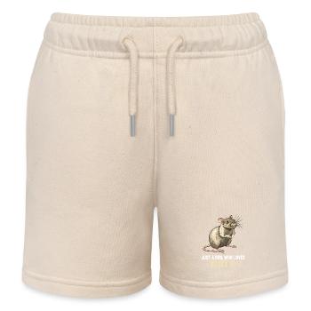 Rat Rat - Kids Organic Sweat Shorts by Stanley/Stella - soft Ecru - Front
