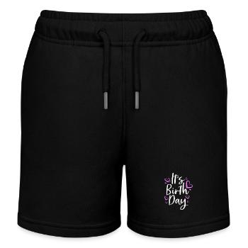 Sage-femme - Short de jogging enfant bio Stanley/Stella - noir - Devant