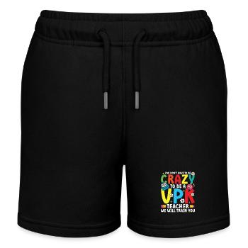 Vous n’avez pas besoin d’être fou pour être un enseignant VPK - Short de jogging enfant bio Stanley/Stella - noir - Devant