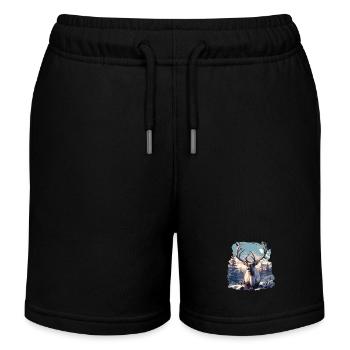 Renne Renne - Short de jogging enfant bio Stanley/Stella - noir - Devant