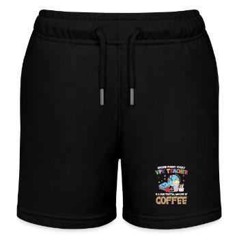 Derrière chaque grand professeur VPK se cache un - Short de jogging enfant bio Stanley/Stella - noir - Devant