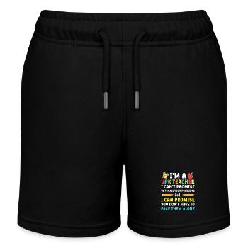 Ich Bin Ein VPK -Lehrer Ich Kann Nicht - Kinder Organic Joggingshorts Mini Bolter von Stanley/Stella - Schwarz - Vorne