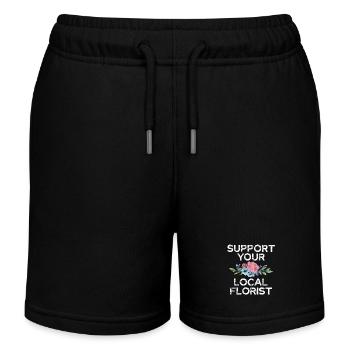 Soutenez votre fleuriste local avec - Short de jogging enfant bio Stanley/Stella - noir - Devant