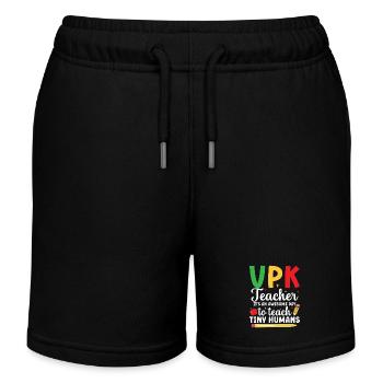 Professeur VPK : C’est une excellente journée pour commencer - Short de jogging enfant bio Stanley/Stella - noir - Devant