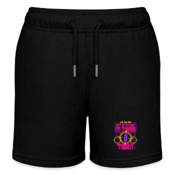 Laser Tag 8 Birthday - Kids Organic Sweat Shorts by Stanley/Stella - black - Front