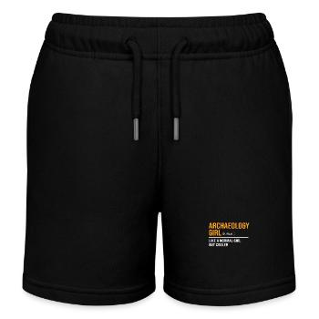 Archäologie Mädchen Tochter Mutter - Kinder Organic Joggingshorts Mini Bolter von Stanley/Stella - Schwarz - Vorne