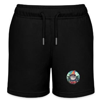 Tropischer Gartenzwerg mit Sonnenbrille - Kinder Organic Joggingshorts Mini Bolter von Stanley/Stella - Schwarz - Vorne