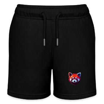 Portrait de panda roux - Short de jogging enfant bio Stanley/Stella - noir - Devant