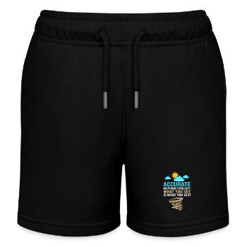 Météo Météorologie Météorologue - Short de jogging enfant bio Stanley/Stella - noir - Devant