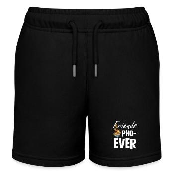 Friends Pho-Ever Ramen Liebhaber Design - Kinder Organic Joggingshorts Mini Bolter von Stanley/Stella - Schwarz - Vorne