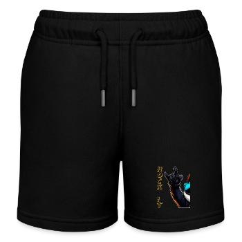 ROCK IT - Kids Organic Sweat Shorts by Stanley/Stella - black - Front