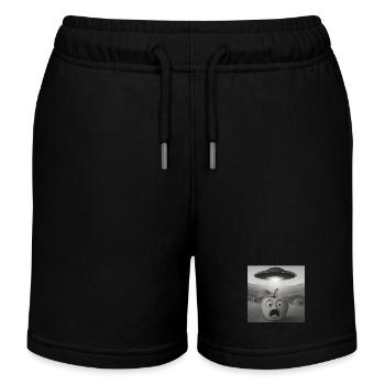 Apfel - Kinder Organic Joggingshorts Mini Bolter von Stanley/Stella - Schwarz - Vorne