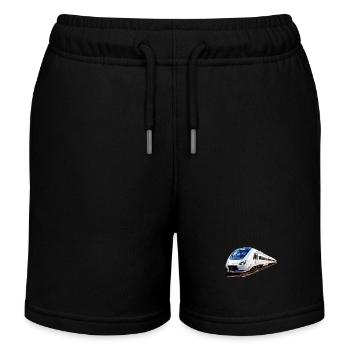 ZUG TRAIN - Kids Organic Sweat Shorts by Stanley/Stella - black - Front