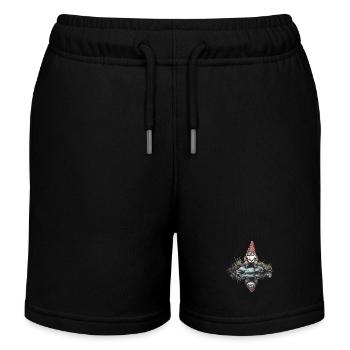 Nachdenklicher Gartenzwerg - Kinder Organic Joggingshorts Mini Bolter von Stanley/Stella - Schwarz - Vorne