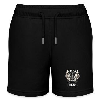 Vintage Rockin' depuis 1948, 77 ans d’audace - Short de jogging enfant bio Stanley/Stella - noir - Devant