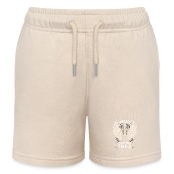 Vintage Rockin' seit 1952, 73 Jahre echte Coolness - Kinder Organic Joggingshorts Mini Bolter von Stanley/Stella - Natur - Vorne
