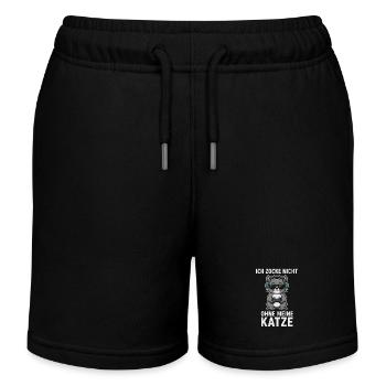 Ich zocke nicht ohne meine Katze - Kinder Organic Joggingshorts Mini Bolter von Stanley/Stella - Schwarz - Vorne