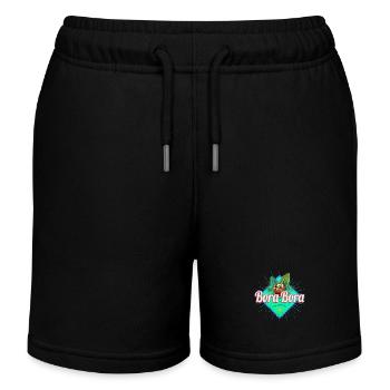 Bora Bora Französisch-Polynesien Insel Souvenir - Kinder Organic Joggingshorts Mini Bolter von Stanley/Stella - Schwarz - Vorne