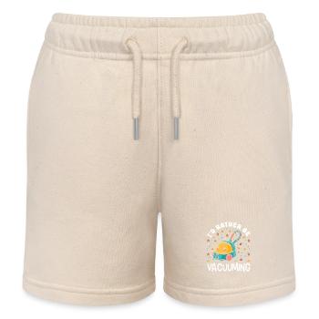 Cleaning Lover Cleaner - Kids Organic Sweat Shorts by Stanley/Stella - soft Ecru - Front