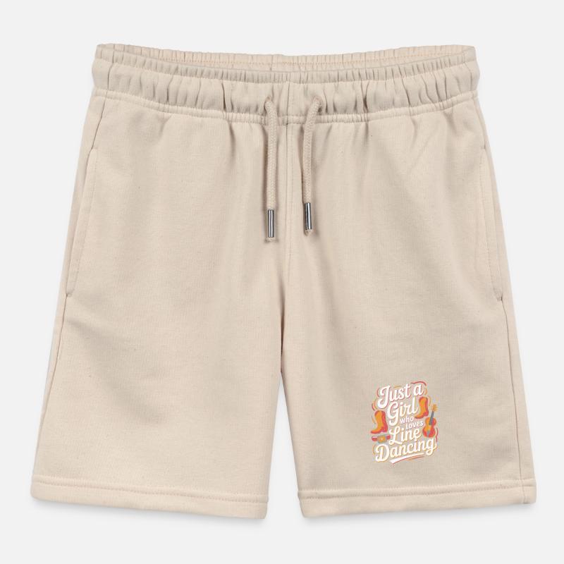 Just a girl who loves Line Dancing Kinder Organic Joggingshorts Mini Bolter von Stanley/Stella