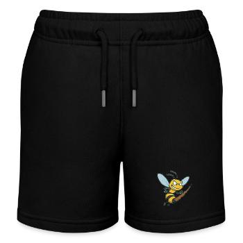 wespe das olle Stachelschwein - Kinder Organic Joggingshorts Mini Bolter von Stanley/Stella - Schwarz - Vorne