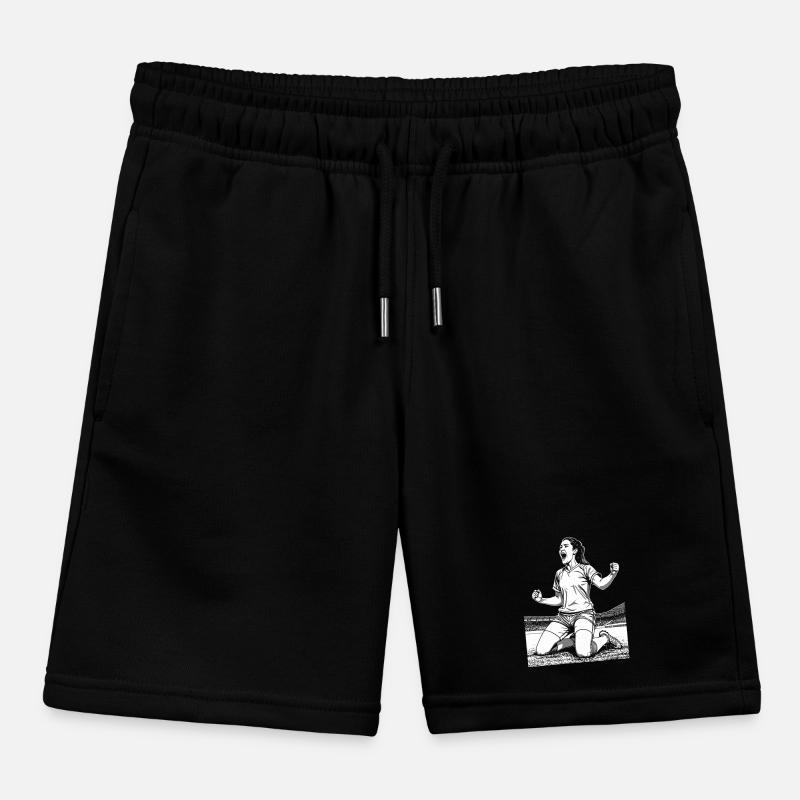 Fussballerin-Shirt: Mittelfeldspielerin mit Blick Kinder Organic Joggingshorts Mini Bolter von Stanley/Stella
