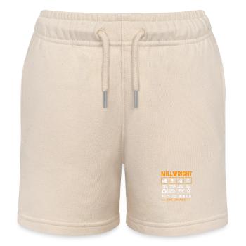 Locksmith Mechanic Mechanical Engineering CNC - Kids Organic Sweat Shorts by Stanley/Stella - soft Ecru - Front