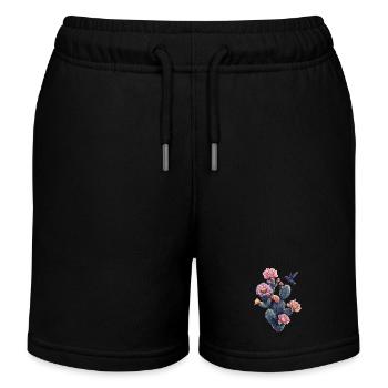 Kaktus - Kinder Organic Joggingshorts Mini Bolter von Stanley/Stella - Schwarz - Vorne