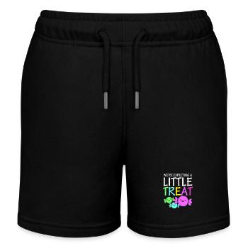 Gender Reveal Halloween Werdende Mutter - Kinder Organic Joggingshorts Mini Bolter von Stanley/Stella - Schwarz - Vorne