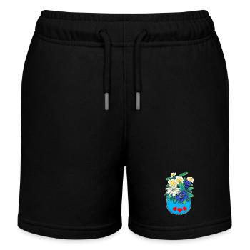Alpes Fleurs Autriche Tyrol Suisse Fleur - Short de jogging enfant bio Stanley/Stella - noir - Devant