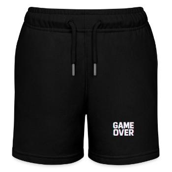 Game Over – Glitch Effekt - Kinder Organic Joggingshorts Mini Bolter von Stanley/Stella - Schwarz - Vorne