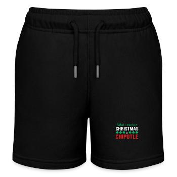 Scharf Chipotle Chilli Chilischote Jalapeno Chili - Kinder Organic Joggingshorts Mini Bolter von Stanley/Stella - Schwarz - Vorne