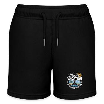 Lustiger Familien Urlaub Spruch - Kinder Organic Joggingshorts Mini Bolter von Stanley/Stella - Schwarz - Vorne
